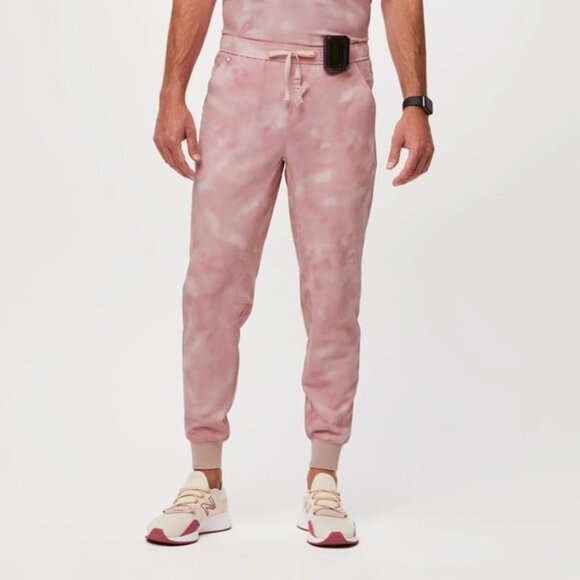 Figs Tansen Jogger Scrub Pants NWT Mens XXL Marbled Rose Pink 31" Inseam - Picture 1 of 8